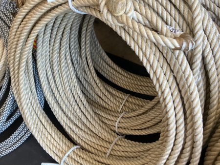 10.25 TAN 60  RANCH ROPE 3 STRAND For Sale