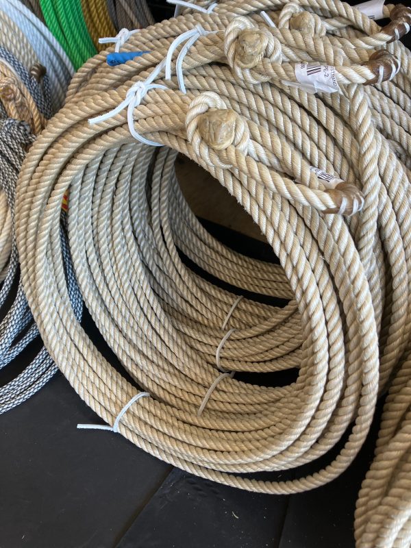 10.25 TAN 60  RANCH ROPE 3 STRAND For Sale