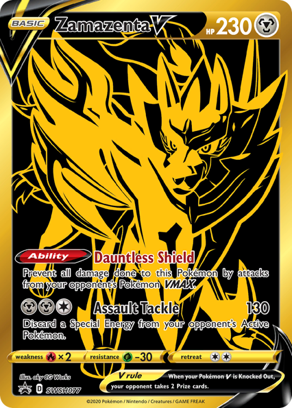 Zamazenta V (SWSH077) [Sword & Shield: Black Star Promos] For Discount