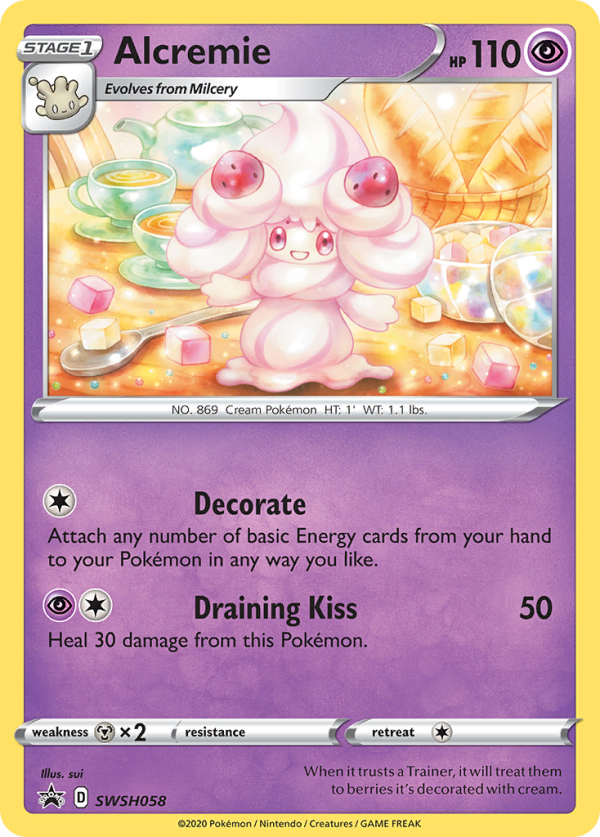 Alcremie (SWSH058) [Sword & Shield: Black Star Promos] Sale