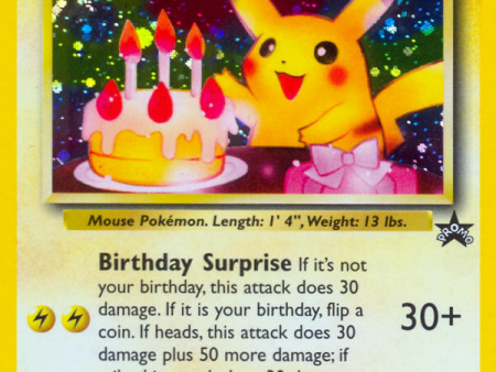 _____ s Pikachu (24) (Birthday Pikachu) [Wizards of the Coast: Black Star Promos] For Sale