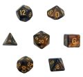 Skullsplitter: RPG Metal Dice Set - Forge s Cinders (Orange and Black) Discount