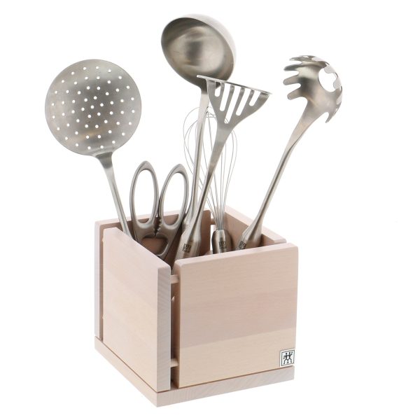 Zwilling Italian Kitchen Utensil Organizer - White-Colored Beechwood on Sale