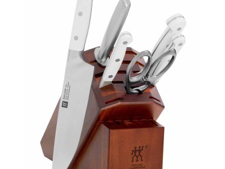 Zwilling Pro Le Blanc 7-pc Knife Block Set Hot on Sale