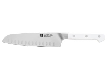 Zwilling Pro Le Blanc 7-inch Hollow Edge Santoku Knife Online Hot Sale